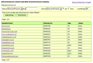 Hosting Control Panel Screenshot